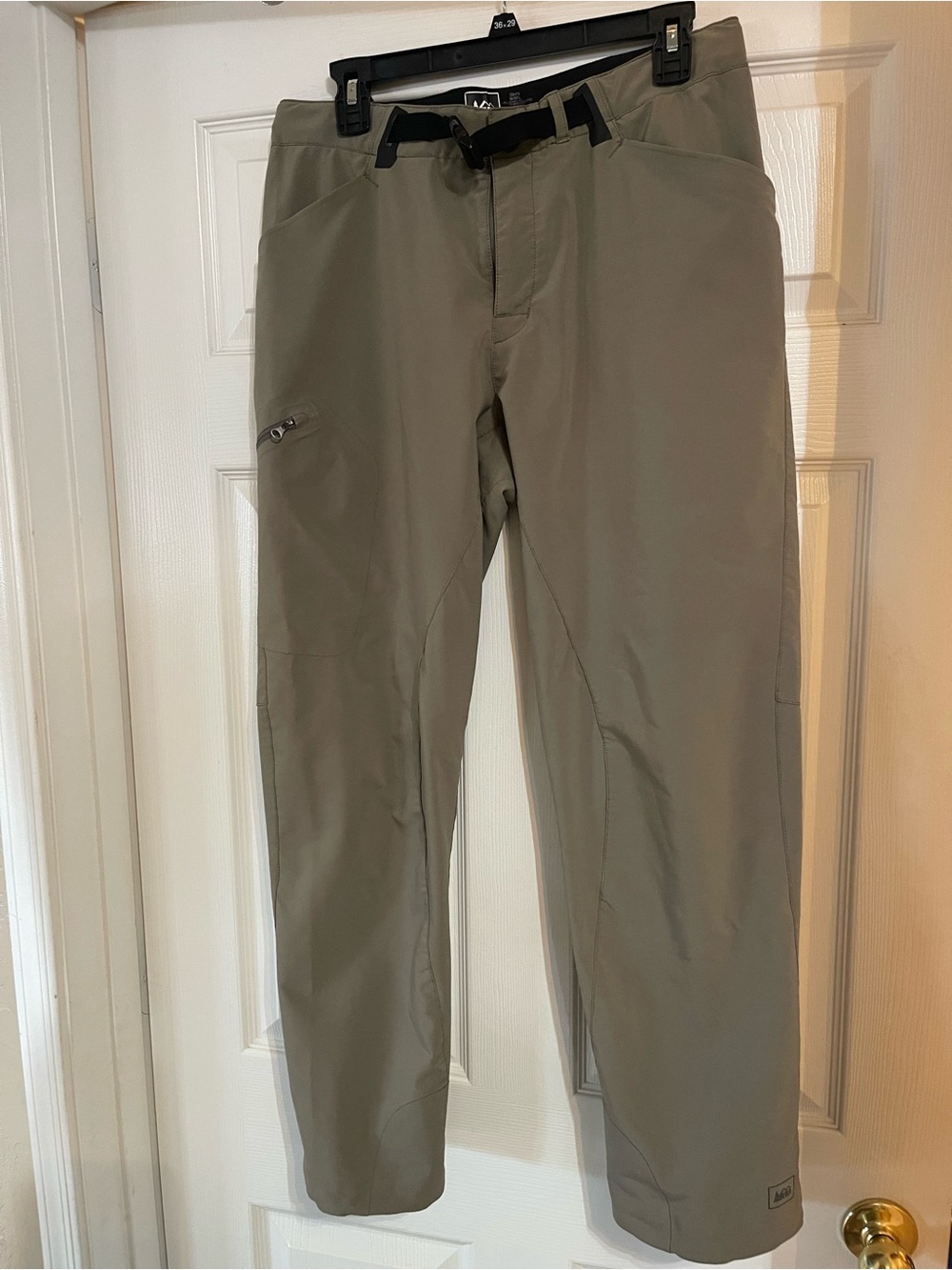 REI Men's Olive Cargo Hiking Pants - Olive